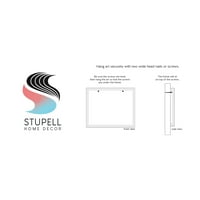 Stupell Industries Bold black Shapes Curved Stripe Abstract Painting Graphic Art Black Framed Art Print Wall Art, Design de Brandon