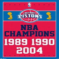 Afișul De Perete Detroit Pistons - Champions, 14.725 22.375