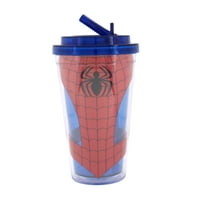 Spider-Man uniformă 16oz plastic Flip paie rece Cupa
