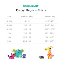 Rochie Garanimals Baby Girl Graphic Flutter, Dimensiuni 0-Luni