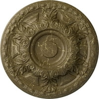 Ekena Millwork 1 2OD 3 4 p medalion de tavan Granada, Crackle de noroi Mississippi Pictat manual
