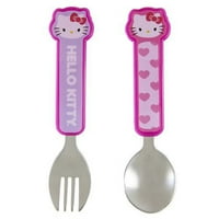 Munchkin Hello Kitty Toddler furculiță și lingură set, PBA gratuit
