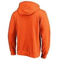 Bărbați fanatici marca Orange Philadelphia Flyers eșalonate dungi pulover Hoodie