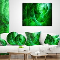 Designart Green Stormy Sky textura - pernă abstractă-16x16