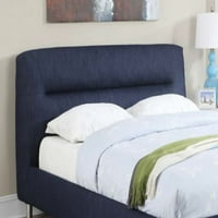 Adney Blue Denim Eastern King Bed-componentă pentru tăblie și picioare