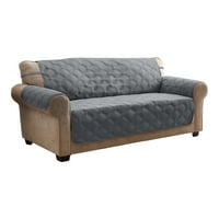 Soluții Textile inovatoare 1-bucata Hampton Diamond Secure Fit XL canapea mobilier acoperi, Piatra