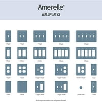 Amerelle 44rran moderne wallplate Rocker turnat metal antic nichel 1-Pack
