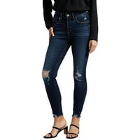 Silver Jeans Co. Blugi Skinny Avery High Rise pentru femei, dimensiuni talie 24-36