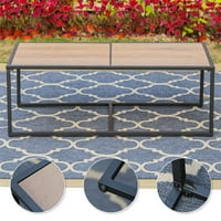 Set de conversații Studio Patio Set de canapele secționale în aer liber set de mobilier patio din răchită cu perne Bej