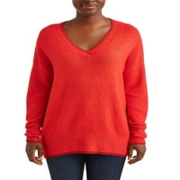 Concepte femei V-gât picătură umăr pulover