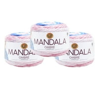 Lion Brand Fire Mandala Ombre Pure Ombre Tort Mediu Acrilic Multi-Color Fire Pack
