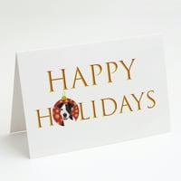 Pit Bull Black Happy Holidays felicitări și plicuri de