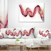 Designart valuri de Aur Roz încurcate-pernă abstractă-16x16