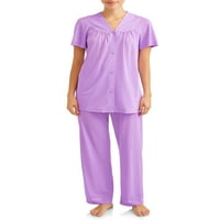 Pijamale Lissome pentru femei și femei Plus Size, 2-buc. Set