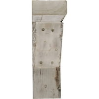 Ekena Millwork 1 2 W 10 D 12 H Suport De Fermă Vintage, Colecție De Decor Barnwood, Praf De Cretă Alb