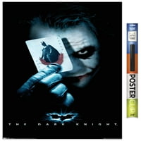 Benzi desenate film-The Dark Knight-Joker cu Batman carte de joc Poster de perete, 22.375 34