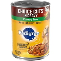 PEDIGREE Cuts in Gravy Country Stew Flavor WT hrană pentru câini pentru câini adulți, 13. Cutii Oz