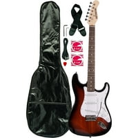 Direct ieftine full-Size Strat-stil chitara electrica cu Gig sac, curea și cablu, 39
