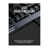 Logitech G LIGHTSYNC RGB Tastatură mecanică pentru jocuri cu comutator tactil Gl cu profil redus, taste g programabile, Passthrough