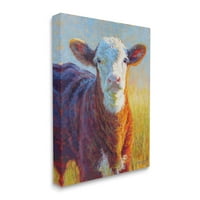 Fermă De Vaci Fericită Pășuni Animale Și Insecte Galerie De Pictură Pânză Învelită Artă De Perete Imprimată