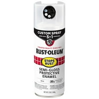 Alb, Rust-Oleum oprește spray-urile personalizate Rust în vopsea Spray Semi-lucioasă-oz, 376910