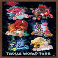 DreamWorks Trolls-Poster De Perete Grilă, 22.375 34