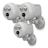 Seria Alpha Lumen Spoturi alimentate cu baterii w Enforcer & Remote - cutie alb - maro