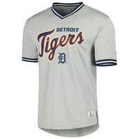 Tricou gri Detroit Tigers cu gât în V pentru bărbați