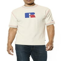 Tricou grafic francez Terry pentru bărbați Russell Big & Tall, dimensiuni 2XLT-6XLT