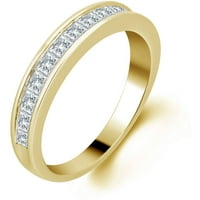 1. Carate T. W. Printesa diamant 10kt Aur Galben Aniversare Band, I-J I3