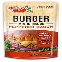 Chili ' s Peppered Bacon Burger Mix-in-Sauce, 3. oz