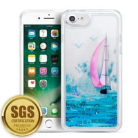 Frumos lichid Glitter Waterfall caz telefon mobil pentru iPhone 7