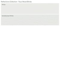 Colecție De Reflecții Personalizate, 2 Jaluzele Din Lemn Fau Fără Fir, Alb, 69 Lățime 72 Lungime