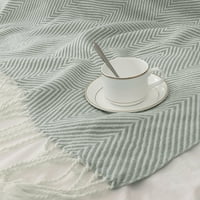 Pătură decorativă cu franjuri pentru canapea de pat, 51 67