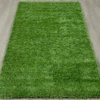 Ottomanson impermeabil interior în aer liber iarbă artificială covor pentru Patio Pet Deck, 27'6' 6 Verde