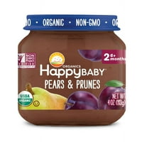 Happy Baby clar Artizanale organice etapa pere & prune, 4oz