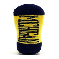 Michigan Wolverines Baby Footie Sock-Donegal Bay-Unise-Copil-Low-Cut