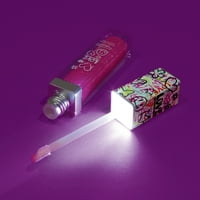 3c4g: Graffiti: it ' s lit Light Up Lip Gloss Duo-roz și violet LED Wand Glitter Luciu de buze, cu aromă de căpșuni, adolescenți