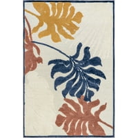 Nuloom Tova covor colorat Floral Interior Exterior, 8' 10', Albastru