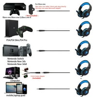 Butfulake Xbo one Headset Gaming Headset pentru PS Xbo one Over-Ear Bass înconjurând căști Stereo pentru jocuri cu microfon, Căști