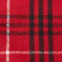 Timp de vacanță roșu, negru și alb carouri Crăciun reversibil arunca pătură, 45 45