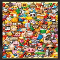 Emoji-O mulțime de caractere colaj Poster de perete, 14.725 22.375