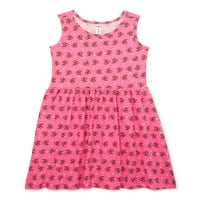 Rochie De Joc Cu Imprimeu Tricotat Fără Mâneci Miss Pink Girls, Dimensiuni 4-12