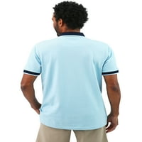 Chaps bărbați Clasic Se potrivesc maneca scurta bumbac zi cu zi solide Pique Polo Shirt Dimensiuni S până la 4XB