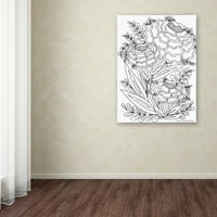 Marcă comercială Fine Art 'Floral 42' Canvas Art de Jessica Putnam
