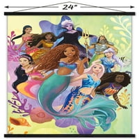 Disney Little Mermaid-Poster de perete de grup cu cadru Magnetic, 22.375 34