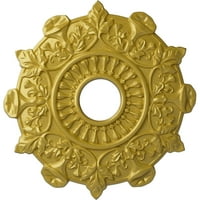 Ekena Millwork 1 2OD 4 ID 1 p Preston medalion de tavan, aur bogat Pictat manual