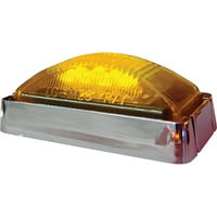 Seasense LED Volt crom Bezel Clearance-ul lumini, 17-1 2 Pigtail, chihlimbar