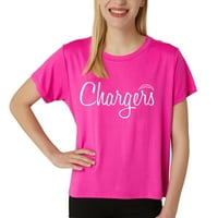 Doamnelor NFL Los Angeles Chargers Tula Tricot Maneca scurta Top