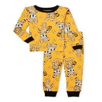 Mickey Mouse Halloween Toddler băiat și fată unise bumbac pijama Set, 2 piese, dimensiuni 12M-5T